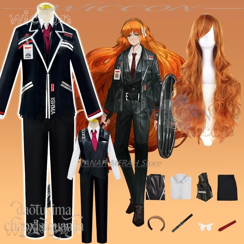 Disfraz Ishmael Cosplay Anime jeu Limbus société déguisement d'halloween ktanoir beau uniforme Anime déguisement de noël