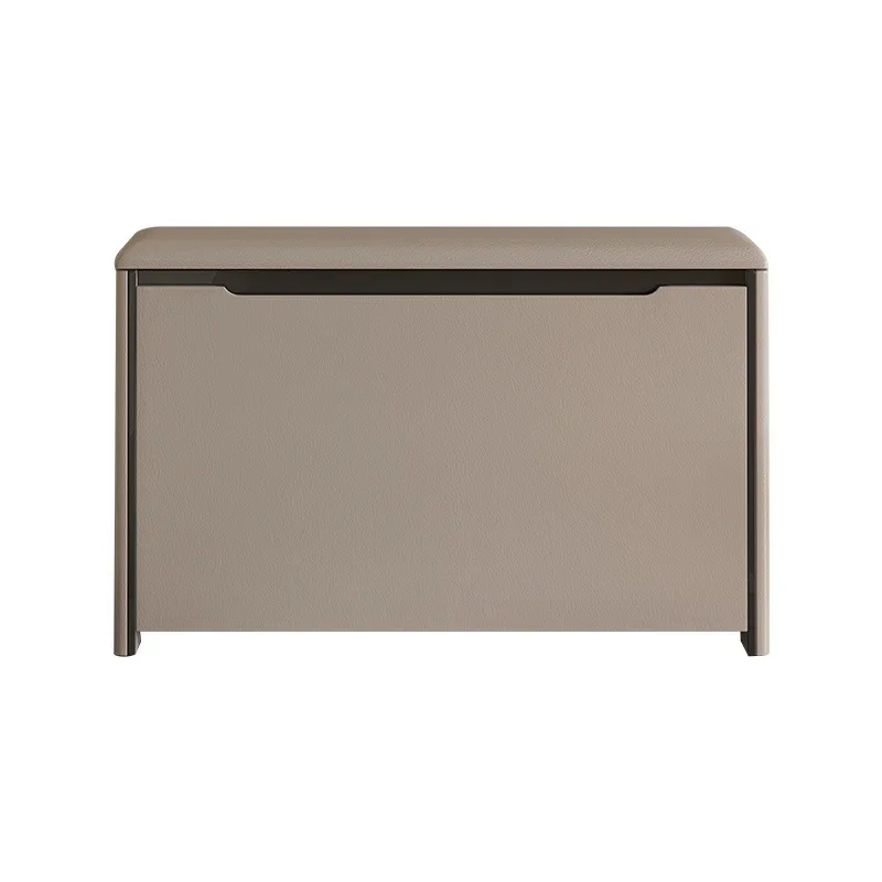 Ultra-thin shoe change stool solid wood tipping bucket ultra-narrow entrance to the door for home use