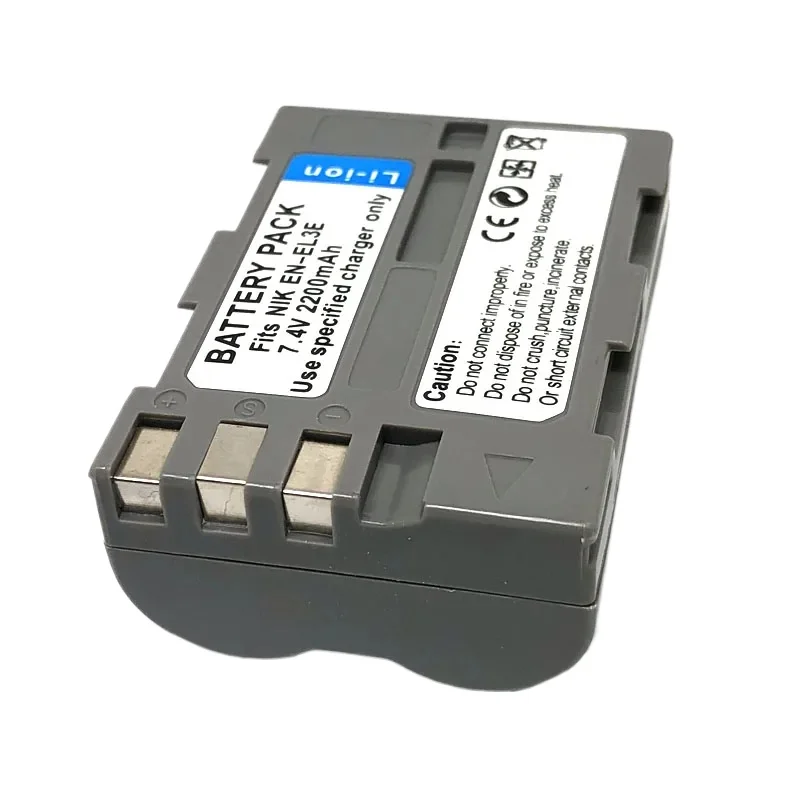 2200mAh EN-EL3e بطارية الكاميرا لنيكون D700 D300S D300 D200 D100 D90 D90s D80 D70S D70 D50 L50 بطارية قابلة للاستبدال