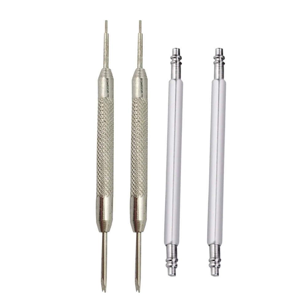 

4 Pcs Watchbands Opener Connecting Pin Remover Tool Spring Bar for Double Head Repair