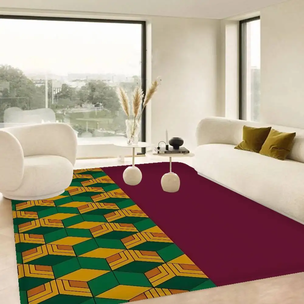 Kimono Pattern Door Mat Nordic Style Bedroom Living Room Doormat Home Balcony Anti-Slip Alfombra