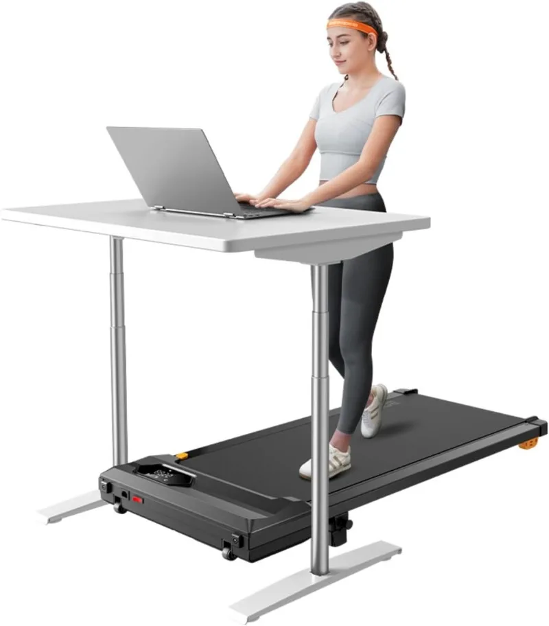 Under Desk Walking Pad Treadmill with 10% Incline for Home Office, 285lbs Capacity, APP/Remote Control