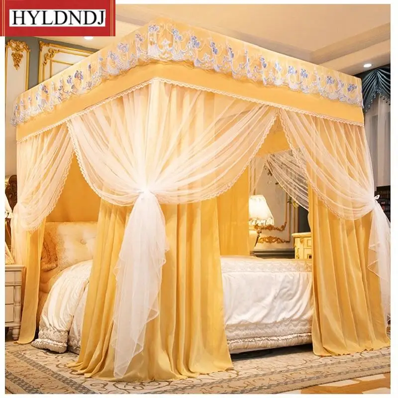 New Integrated Fully Closed Shading Mosquito Net Cloth Curtain Double-Layer Mosquito Net Thickened Cloth Curtain Without Bracket