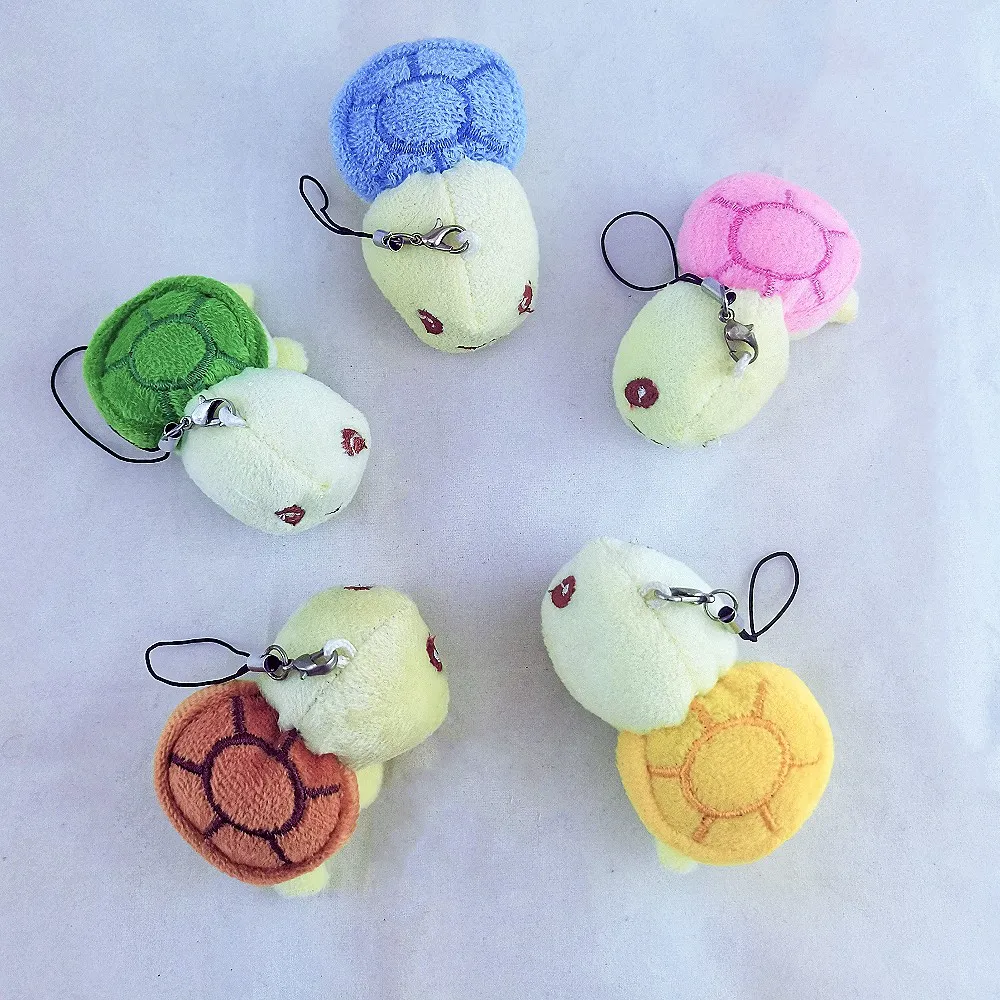 

Turtles Tortoise Plush Toy Dolls Stuffed Keychain Ring Car Pendant Wedding Birthday Gift Mini Sea Animals Wholesale 50 Pcs Piece