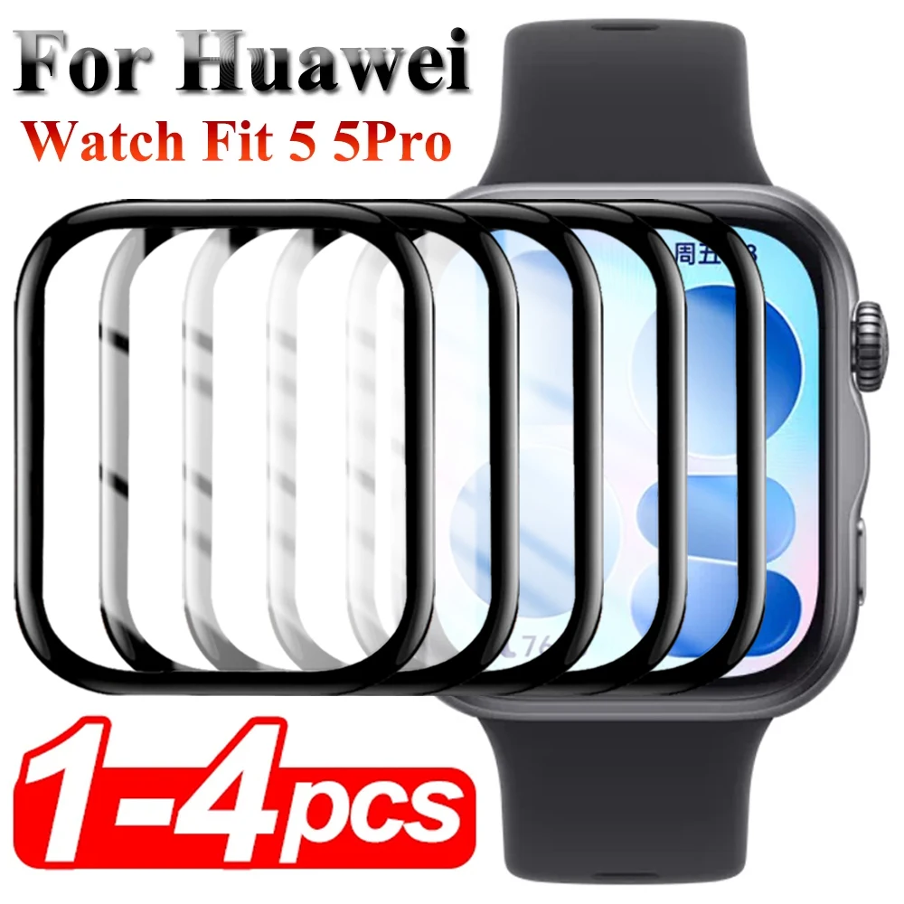 

For Huawei Watch Fit 5 Pro 4 Pro 3 3D Curved Film SmartWatch Soft Screen Protector Cover for Huawei Watch fit 5Pro Not Glass