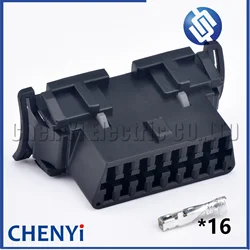 16 Pin female Automotive connectors OBDII socket housing Wire harness plug 1121501615DA001 51115-1601 With pins