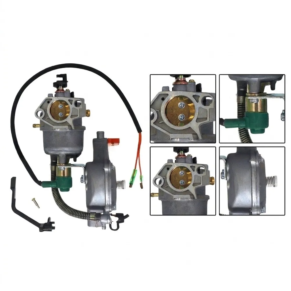 Dual Fuel Carburetor LPG-Conversion For Honda-GX390 188F Generator 4.5-6.5KW Engine Gas To Propane Vaporizer Regulator Assembly