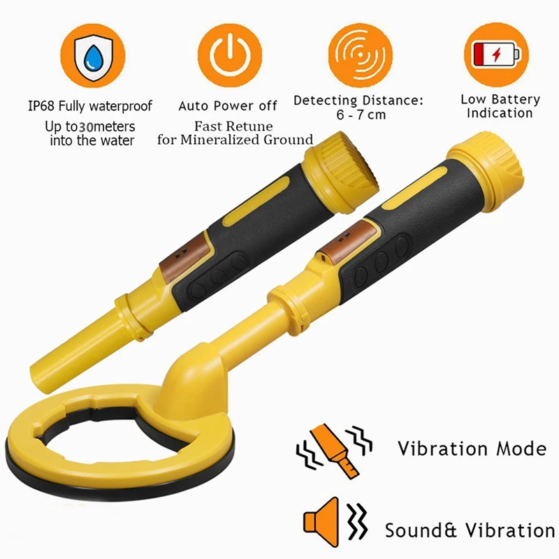 2-in-1 onderwater metaaldetector Pulse Pinpointer Duiken Schat Waterdichte metaaldetector Handheld metaalzoeker Duurzaam