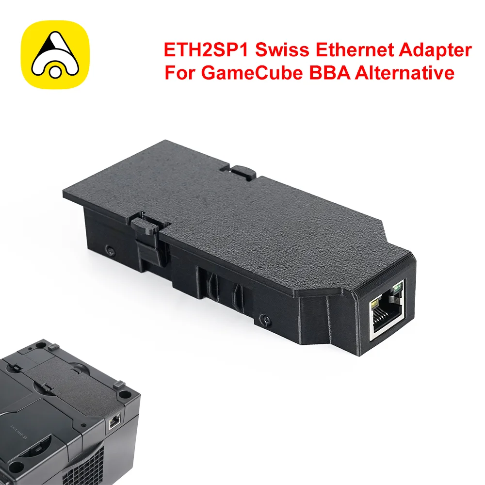 ETH2SP1 Schweizer Ethernet-Adapter für Nintendo GameCube BBA Alternative Retro-Spielkonsolen-Zubehör – Detail 1
