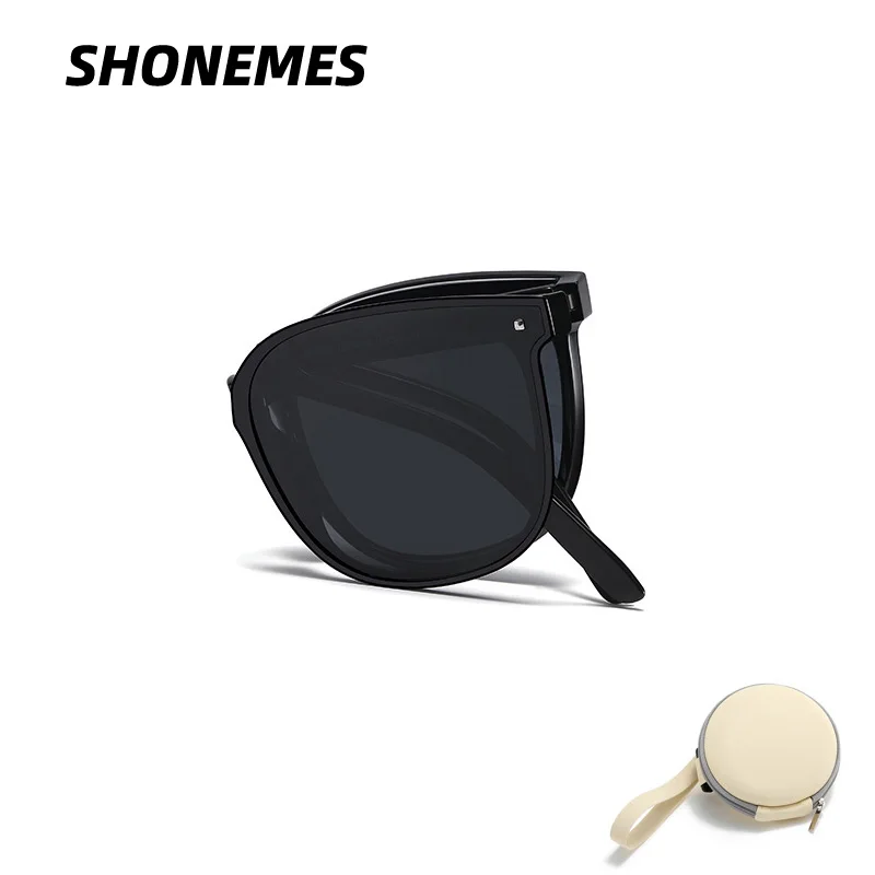 

SHONEMES Foldable Polarized Sunglasses TR90 Night Vision Shades Ultra-Light Outdoor UV400 Sun Glasses for Men Women