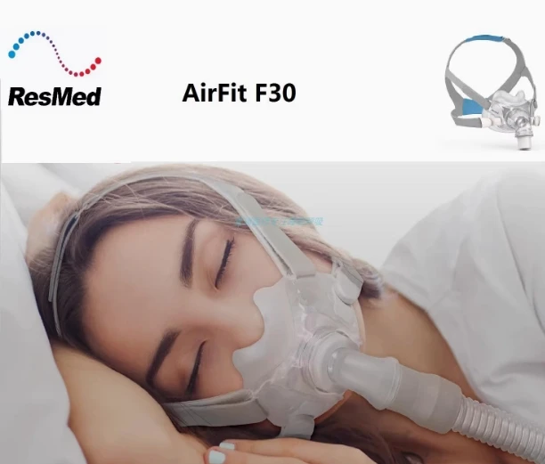 Resmed AirfitF30 Full Mask Respirator Head Strap with Cushion and Magnetic Clip Connector