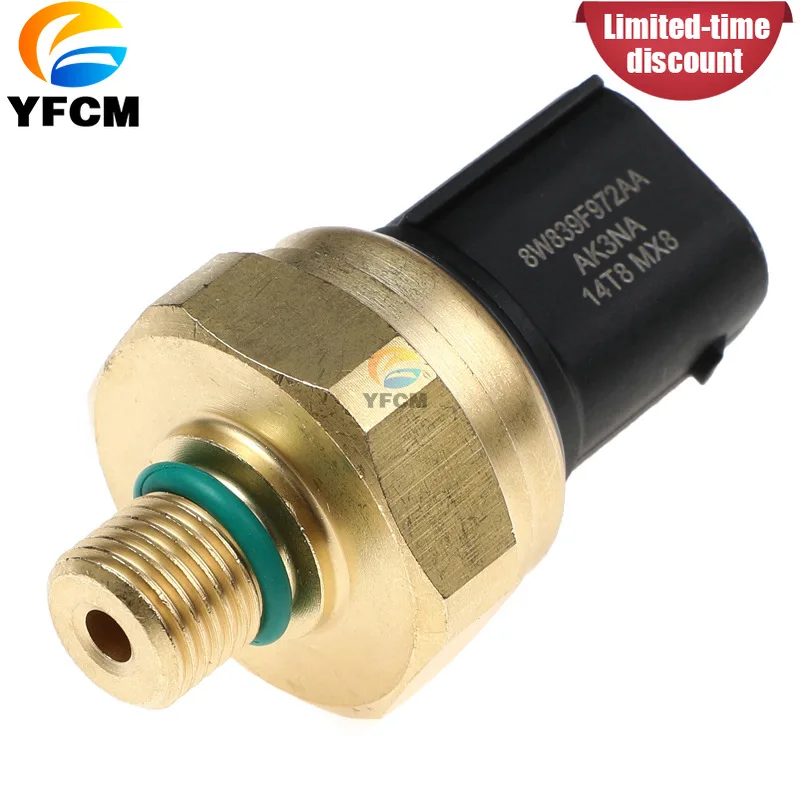 1 PCS 8W839F972AA Fuel Rail Pressure Sensor for Ford Edge 2.0L Ecoboost