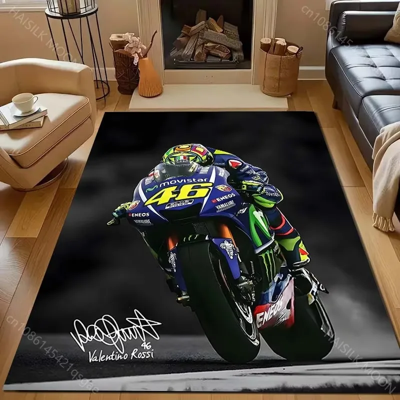 High-speed Motorcycle Racing Pattern Rug Carpets for Bedroom Living Room Sofa Mat Creative Door Mat Cloakroom Home Decor
