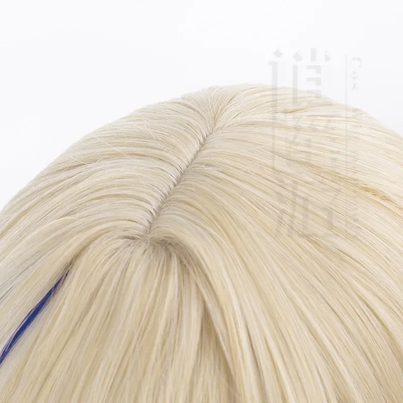 Serval Cos-Peluca de cabello sintético para fiesta de Halloween, pelo largo de Color degradado, resistente al calor, Cosplay de Anime, gorro, 95-100CM