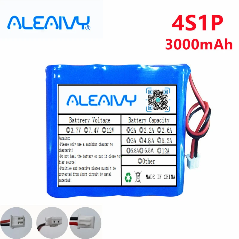 

14.4v/14.8v 18650 3000mah 4S1P Lithium Battery Pack Is Used for Electric Tools, Electric Cars, Portable Test Instruments, Etc.