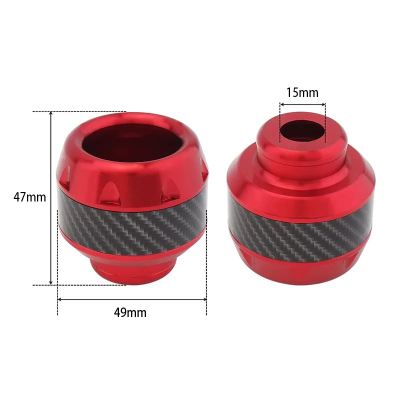 Universal Motorcycle Anti-fall Cup Aluminum Alloy Motorcycle Front Fork Cover Anti-collision Wheel Protector Modified Accessorie