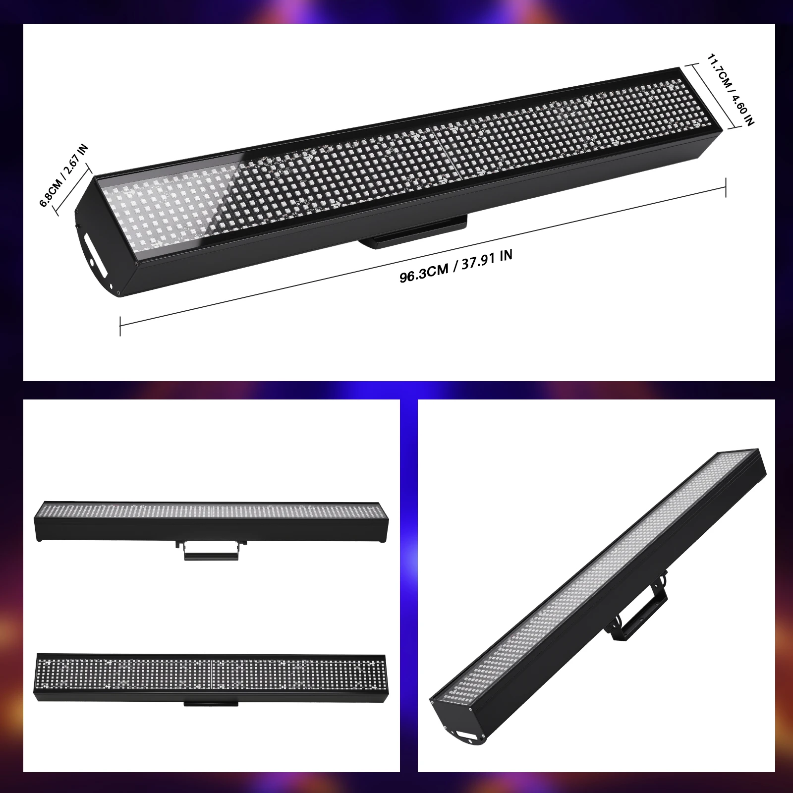 1/2/4 قطعة 120 واط RGB أضواء غسالة الجدار 97*13*12 سنتيمتر DMX512/التلقائي تشغيل ستروب المرحلة الإضاءة لعيد الميلاد حزب بار فندق الديكور