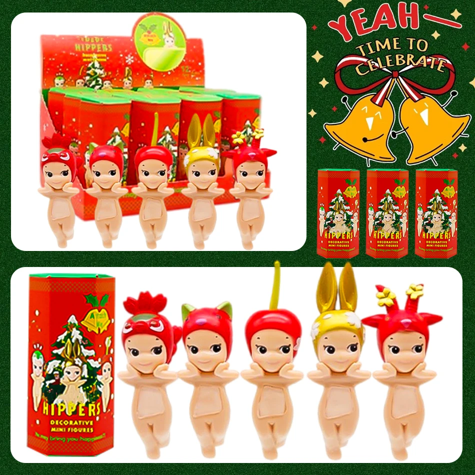 

Рождественский ангел, зимняя серия, 12-компонентная серия, мини-таинственная слепая коробка, кукла, монтируемая на автомобиле, декоративные праздничные подарки