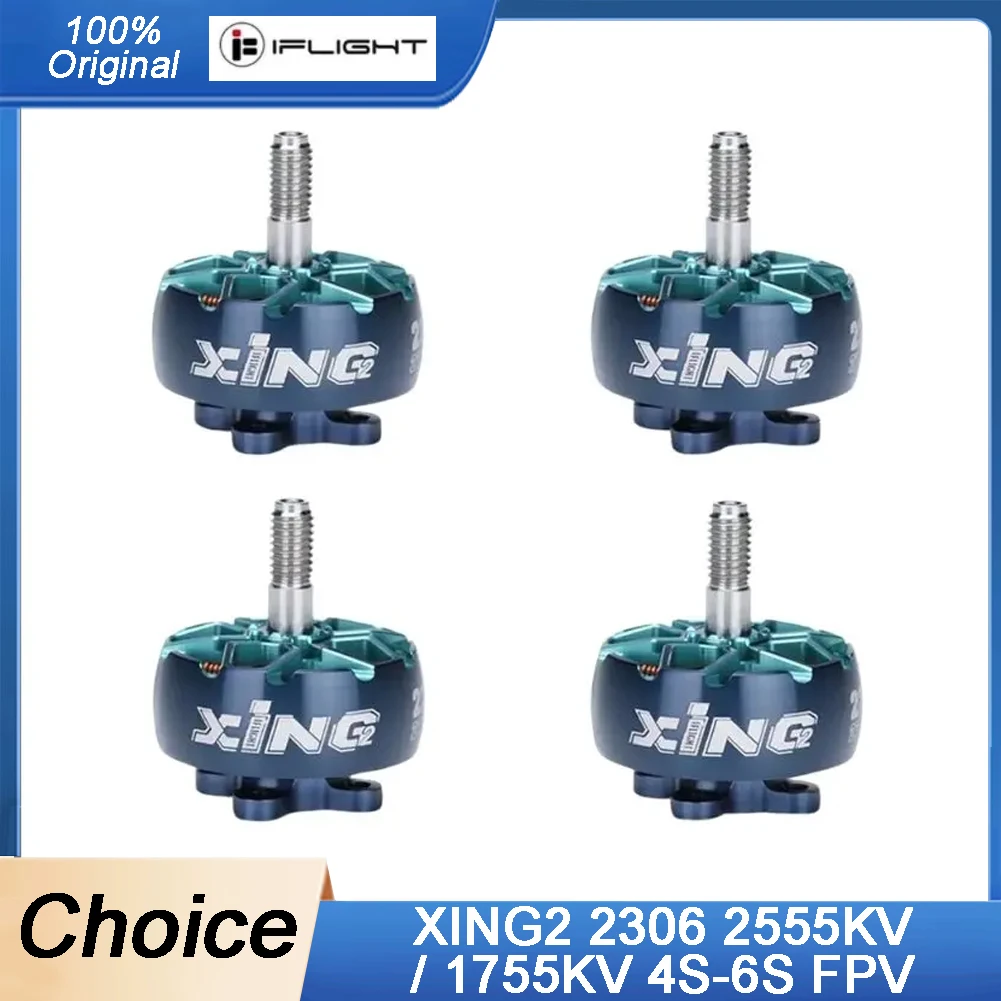 

IFlight XING2 2306 2555KV / 1755KV 4S-6S FPV Brushless Motor Unibell compatible Nazgul 5inch propeller for FPV Racing Drone part