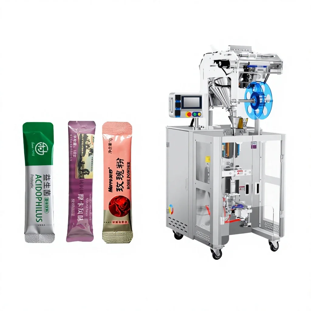 Vertical Back-Seal Long-Strip Electric Fully Automatic Quantitative Powder Packaging Machine for Beverage Meal Replacement 45-60