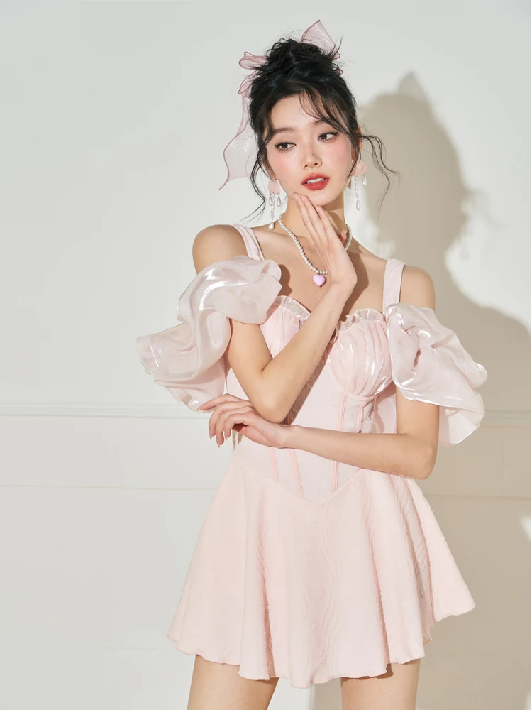 

Сексуальный женский купальник Pure Desire Sle, новинка 2023 года, летний, цельный, с эффектом утяжки живота, для плавания