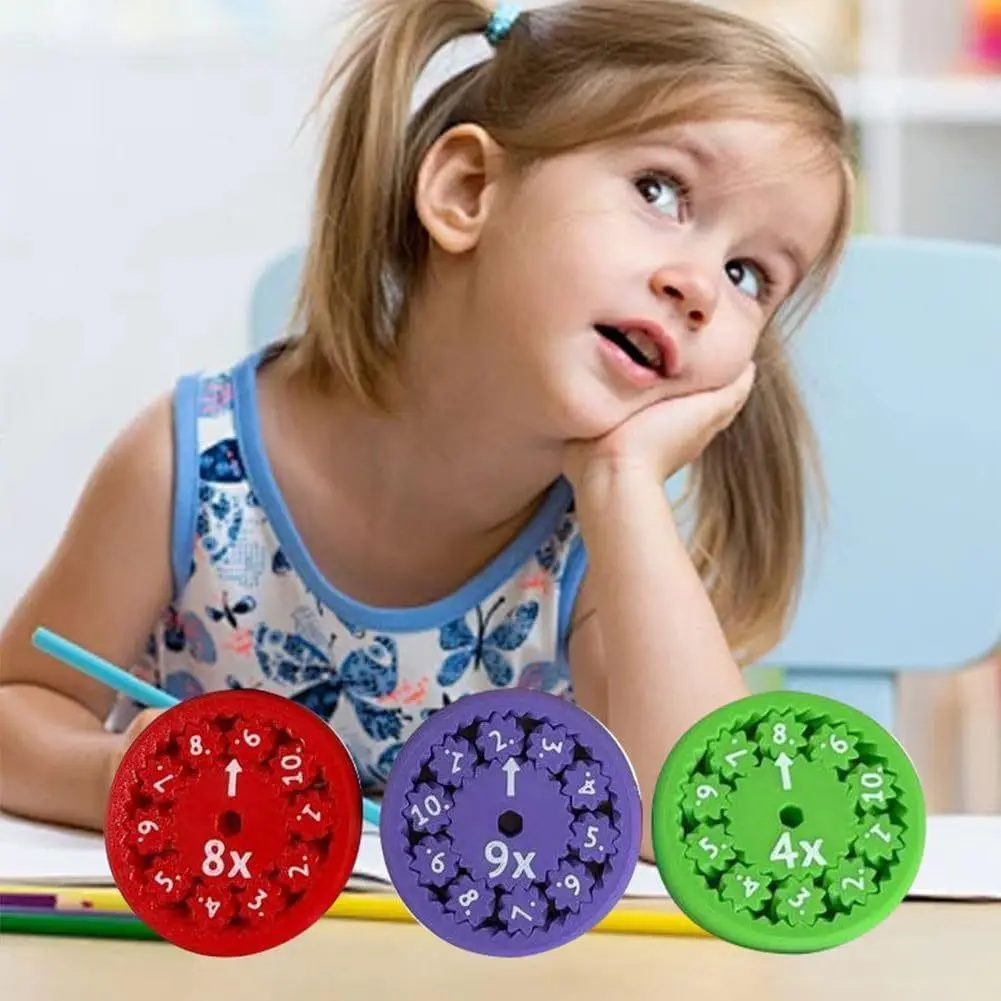 Jeux de mathématiques Fidget Spinners, puzzle de bureau, jouets sympas, jeux de multiplication, 9 pièces