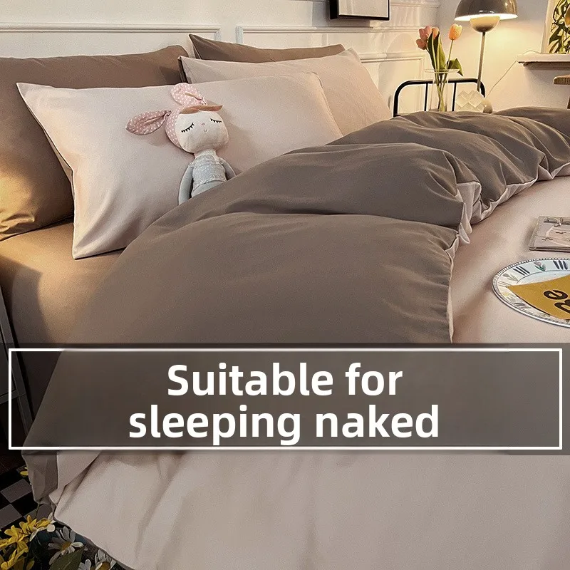 

Простыни, пододеяльник, комплект льна, матовый комплект из четырех предметов, простыни, пододеяльники, постельное белье, одеяло из стираного хлопка