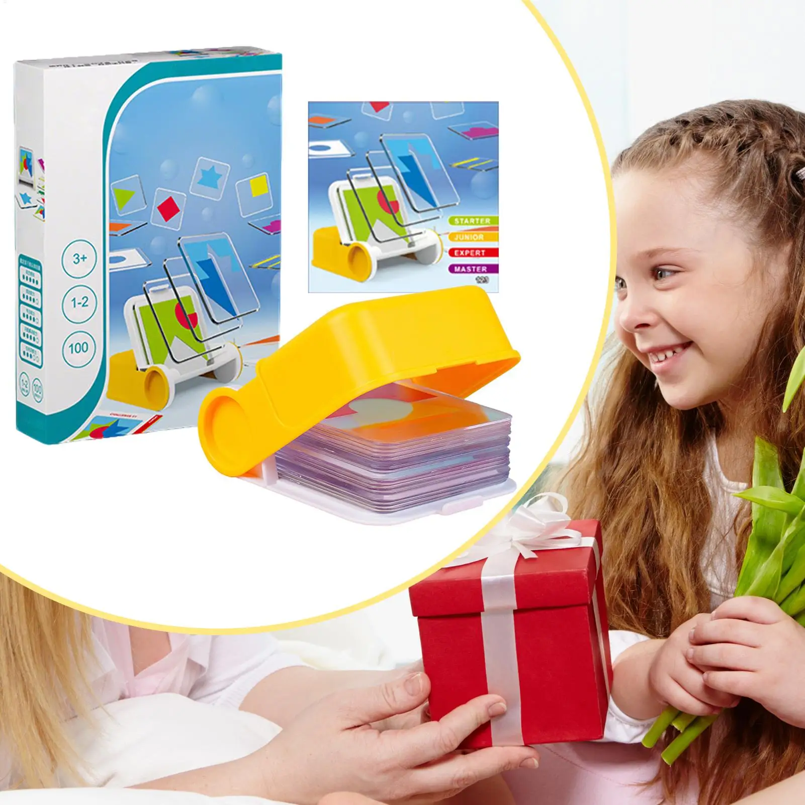 Quebra-cabeças geométricos para viagens, blocos de padrão de jogo de tabuleiro geométrico, formato colorido, brinquedos para escolas, viajando, creche