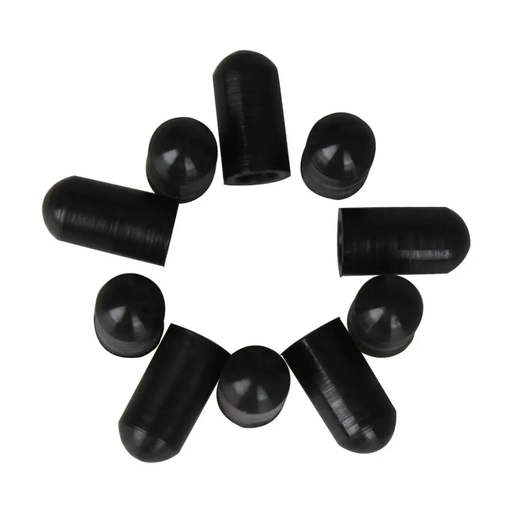 10 Pcs Drum Stick Silent Tip Protectors Cover Drumstick Drumsticks Practice Silicone