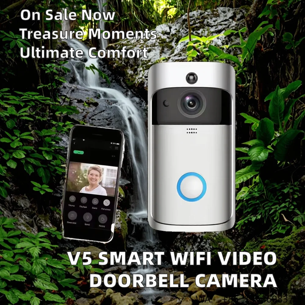 วิดีโอดอร์เบล V5 สมาร์ทไร้สาย - Smart Home Video Doorbell App บทวิจารณ์และราคา