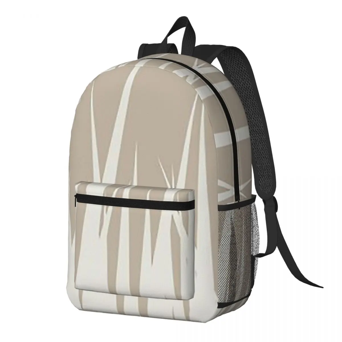 

Grass Minimalist Botanical Boho Beige Backpack Daypack Large Capacity Kids BookBag School Bag Shoulder Bags for Men Women