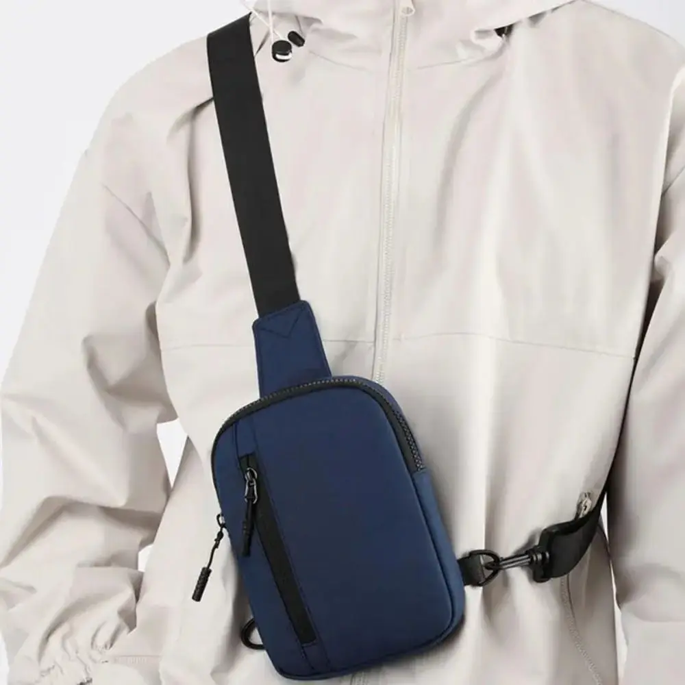 

Crossbody Bag Fitness Sports Chest Bag Large Capacity Adjustable Strap Male Waist Bag Wallet Coin Purse Shoulder Bag Outdoor