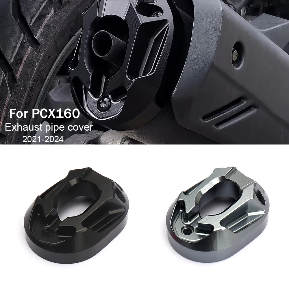 

For Honda PCX160 PCX 160 2021 2022 2023 2024 Motorcycle Parts Exhaust Pipe Cover Decorator Exhaust Port Protective Cover