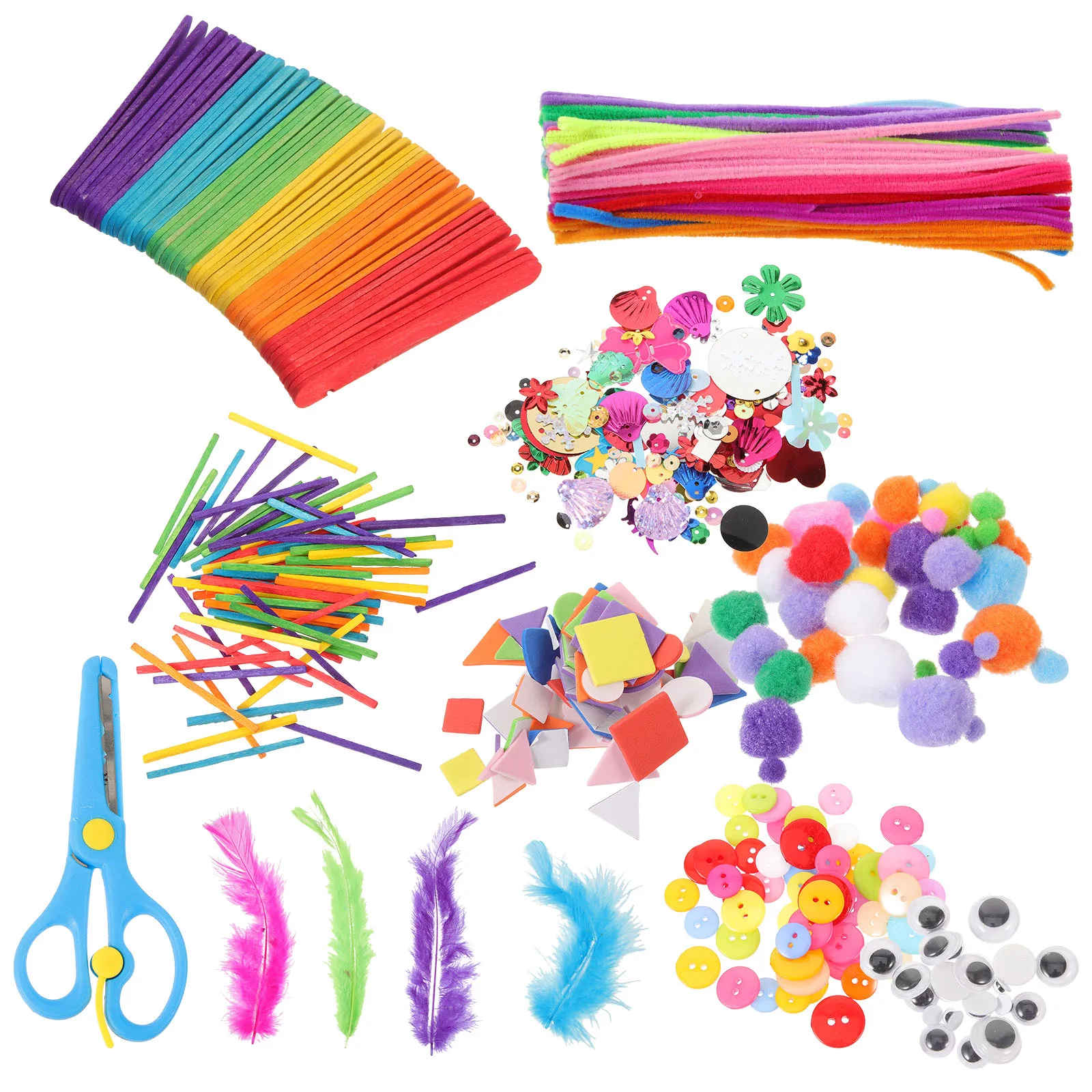 

1 set 1 Set Diy Craft Sticks Chenille Creative Party Supplies Arts Crafts Bendable Rods Handmade Tools