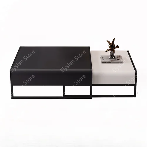 Luxury Modern Coffee Table Books Livingroom Metal Adjustable Unique Side  Space Saving Writing Couchtisch Home Furniture