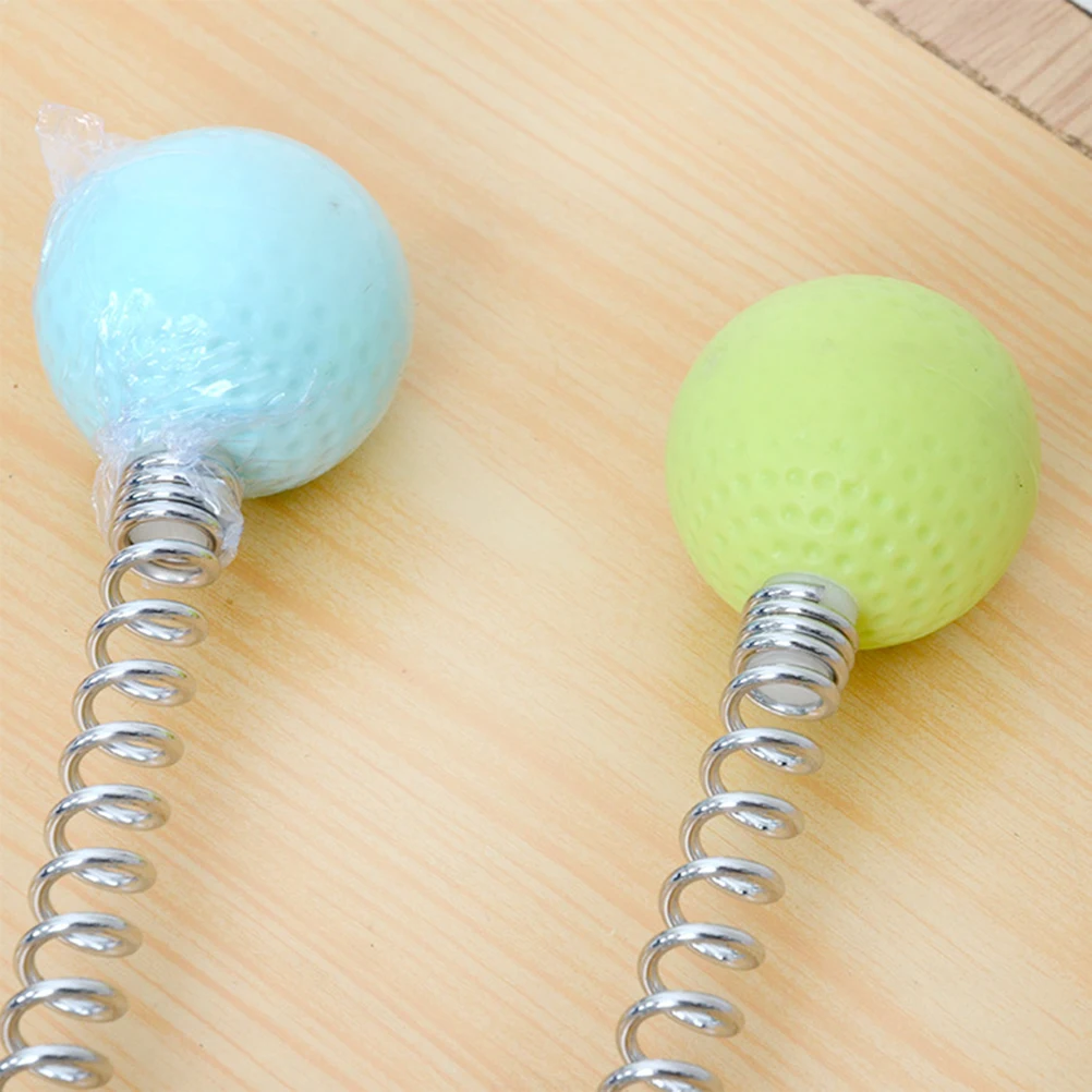 

2 pcs Ball Massager Tpr Soft Skin Spring Handle Powerful Tapping Back Shoulder Pain Relief Trigger Point Therapy Hammer Stick