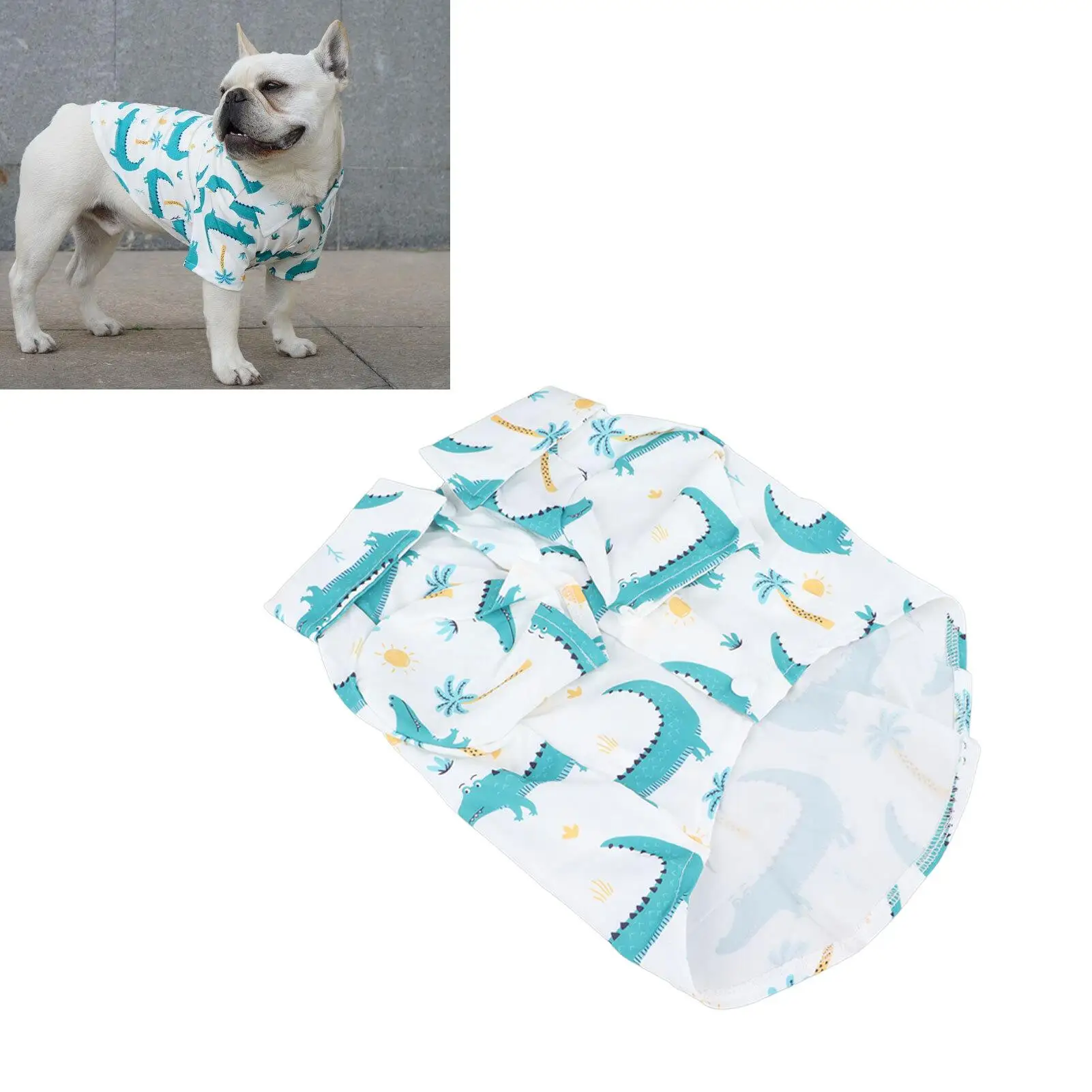 Tropical Pet Cool Shirt - Breathable Summer Casual Wear for Dogs & Cats, Perfect for travel & for home Comfort