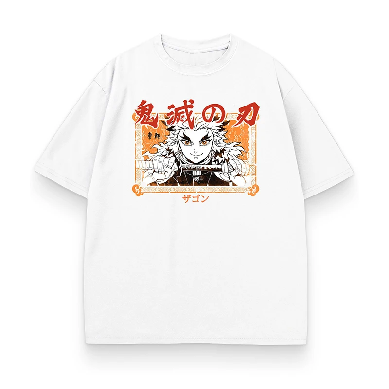 

Hip Hop Streetwear Men White T Shirt Cartoon Anime Graphic Print Tshirt Harajuku Summer Short Sleeve Cotton Oversized Top Tee