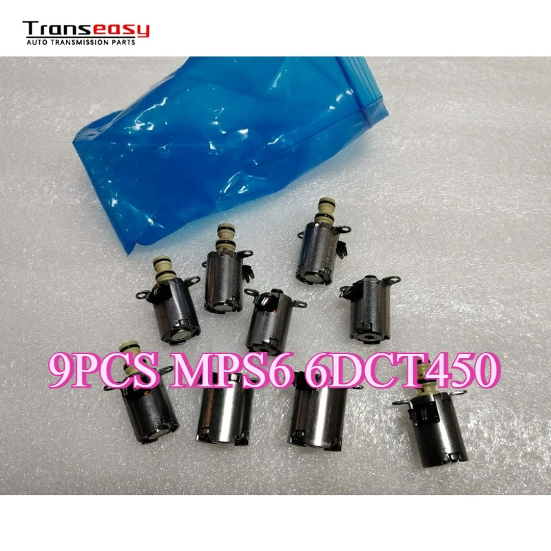 Kit de solenoide de transmisión MPS6 6DCT450, 6 velocidades, apto para Ford Galaxy Focus Mondeo, 9 unidades