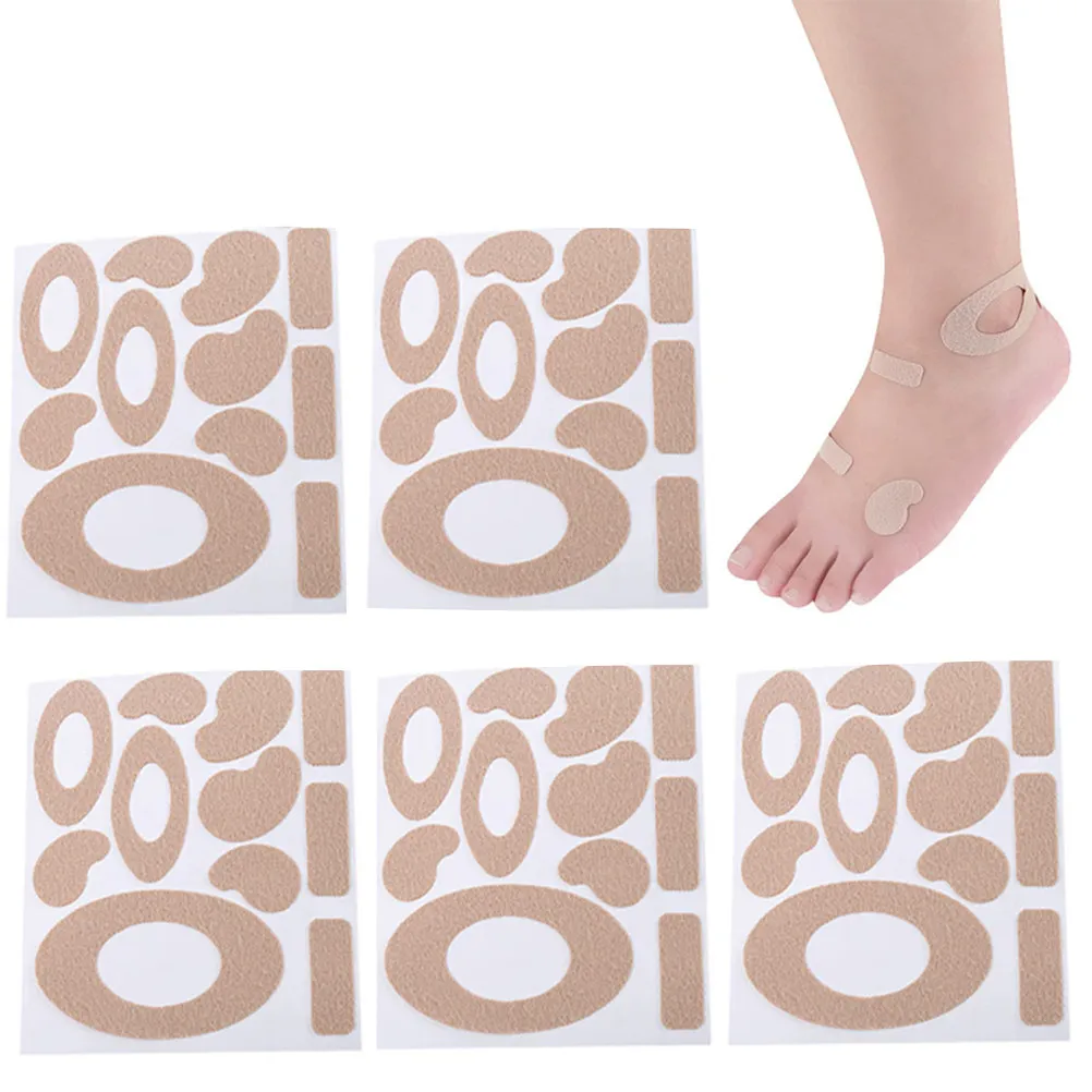 5 Sheets Shoes Insert Sticker Wool Like Cotton Lint Fabric Strong 3D Effect Warm Thick Soft Skin Friendly for All Day Wear Heel
