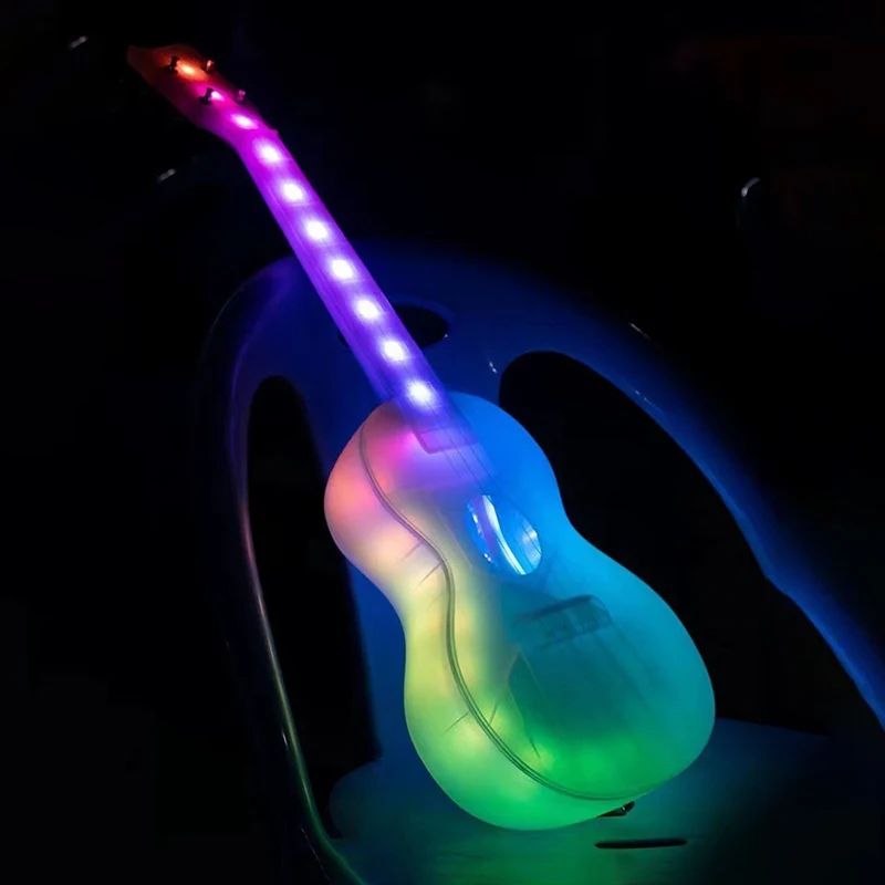 Luminous Ukulele Children 23 Inch 4 Strin Ukulele Beginners Entry Level Practice Ukuleles Adults Portable Single Board Ukuleles