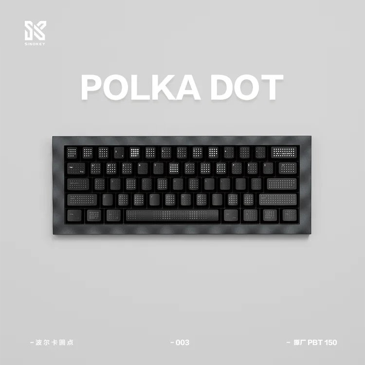 Polka dot keycap factory height PBT1.5 thickness