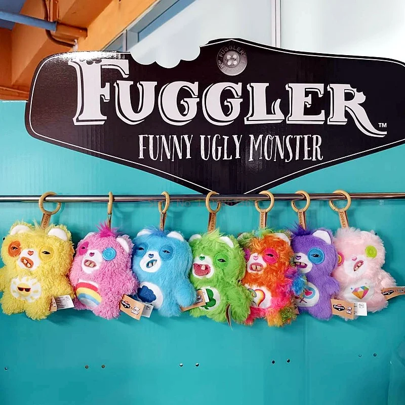 

Официальный плюшевый брелок-подвеска FUGGLER Funny Ugly Monster Care Bears Edition, милый декор для сумки, коллекционный подарок