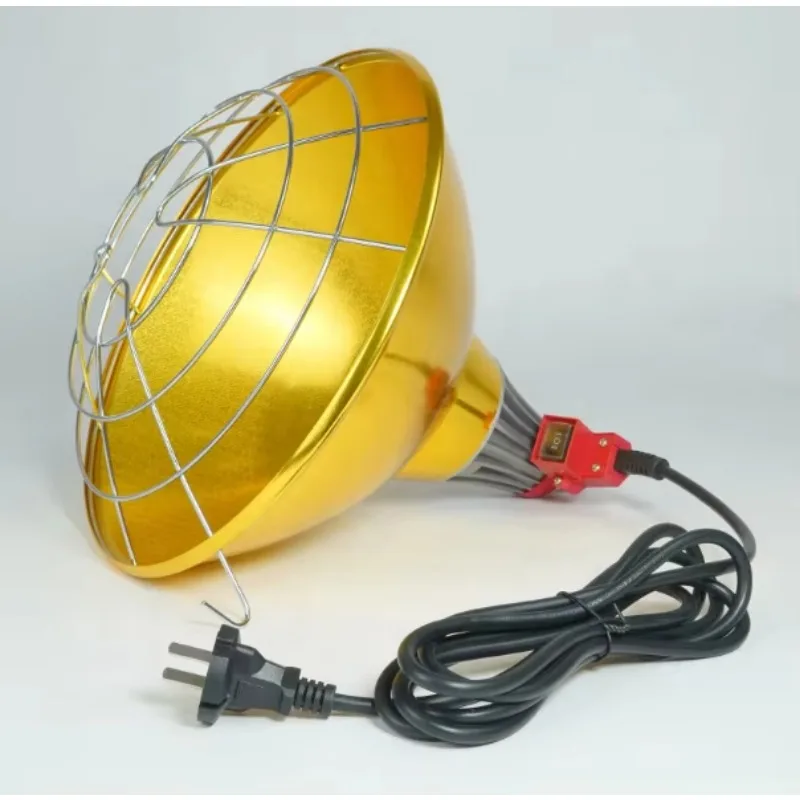 New Style Warm with Radiator Ceramic Lamp Holder Infrared Heat Lamp for Poultry Farming Infrared Bulb Heat Lamp