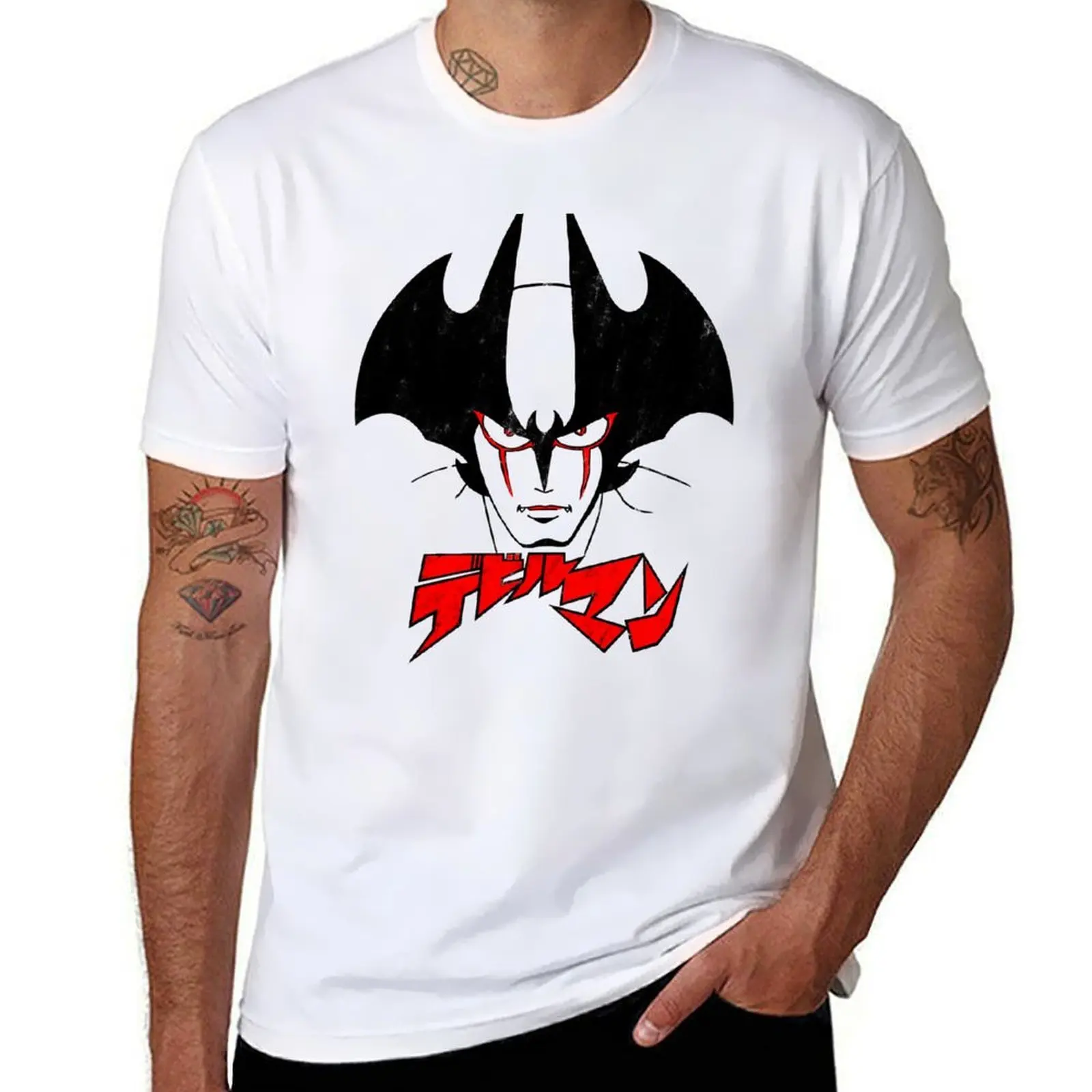 

002 Devilman Head T-Shirt t shirts for man slim fit man t shirts graphic T-Shirt
