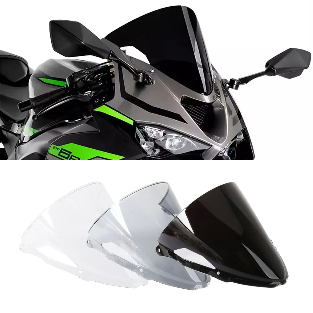 

ZX 6R NINJA ZX-6R zx6r 2024 Motorcycle Accessories Windscreen Windshield Double Bubble For KAWASAKI Ninja ZX6R