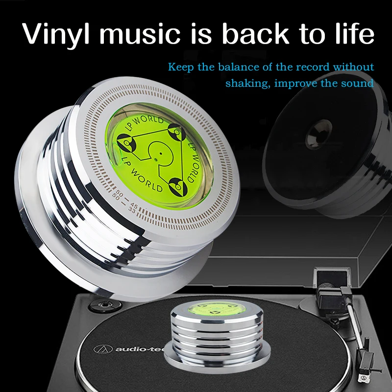 LP Vinyl Record Disc Turntable Stabilizer Aluminum Weight Clamp