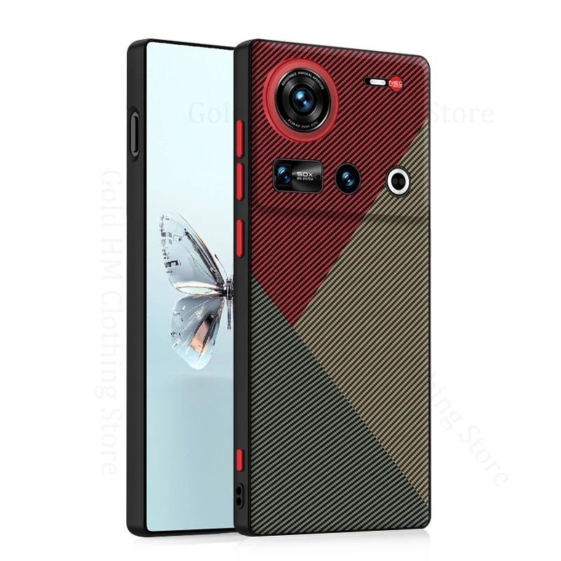 

For ZTE nubia Z70S Ultra Spliced Leather Phone Shockproof Case For Nubia Z70S Ultra Alloy Lens Ring Kevlar Cover nubia Z70 Ultra