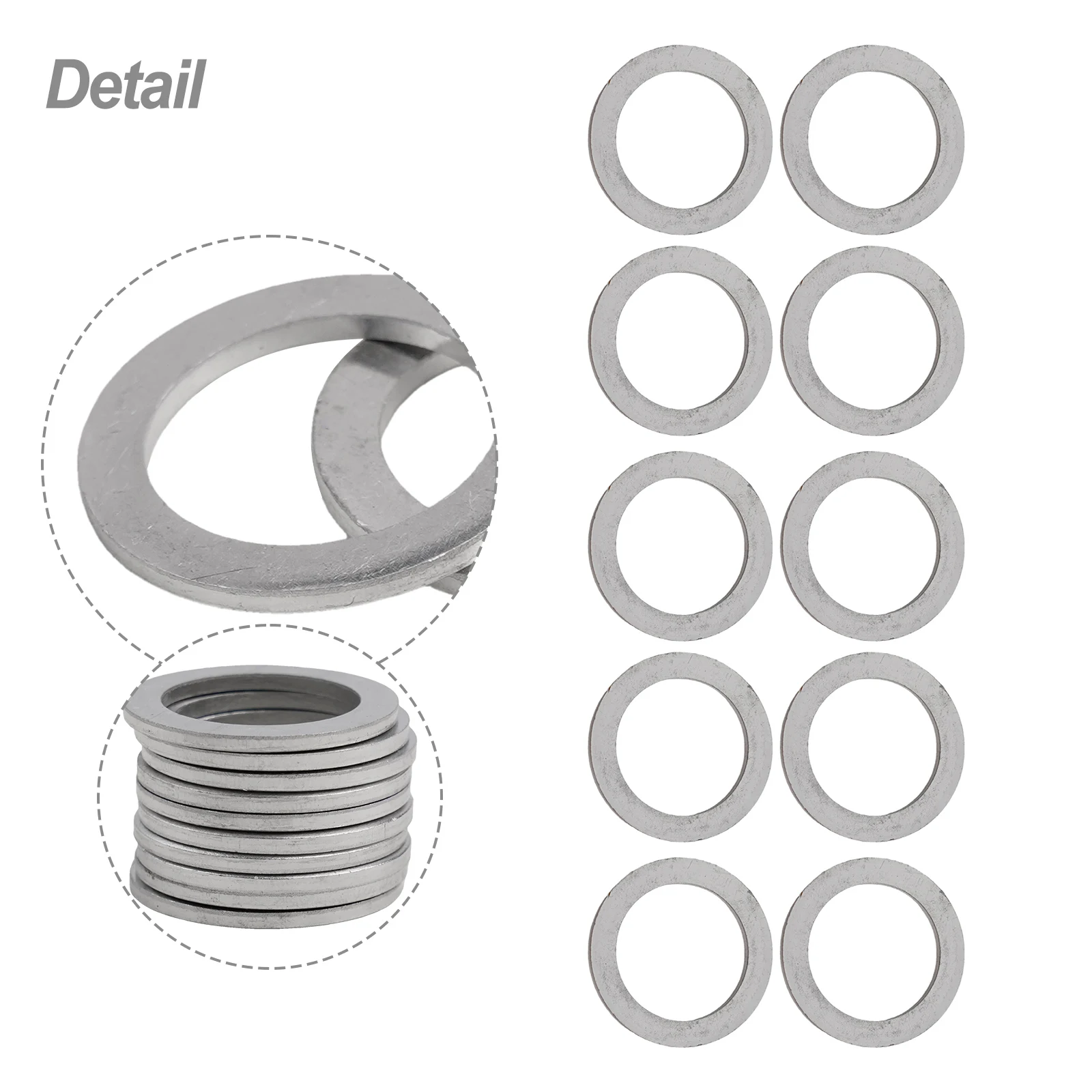 10PCs 20MM OIL DRAIN PLUG CRUSH WASHER GASKETS 94109-20000 FOR HONDA For ACURA Oil Drain Plug Anti Pressure Washers