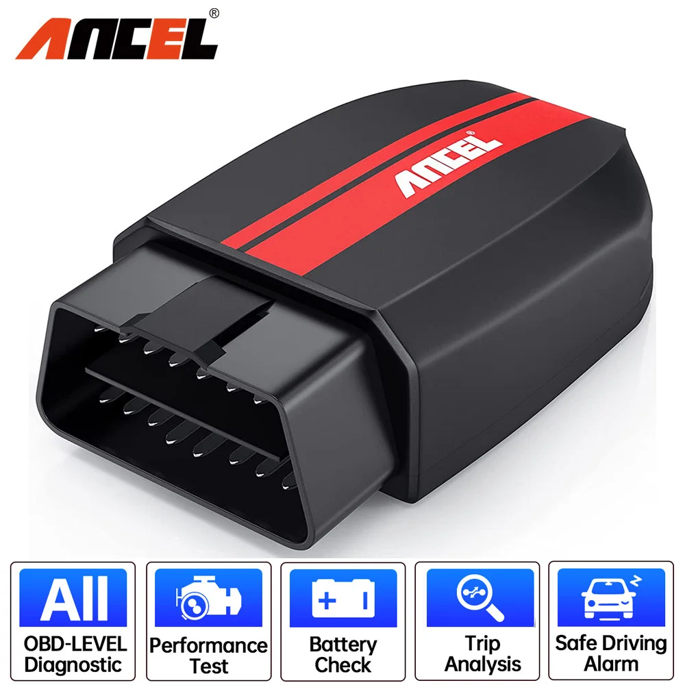 ANCEL BD200 OBD2 Scanner Bluetooth 5.0 OBD2 Code Reader Engine Fault Scanner Car Diagnostic Scan Tools for Android IOS iPad